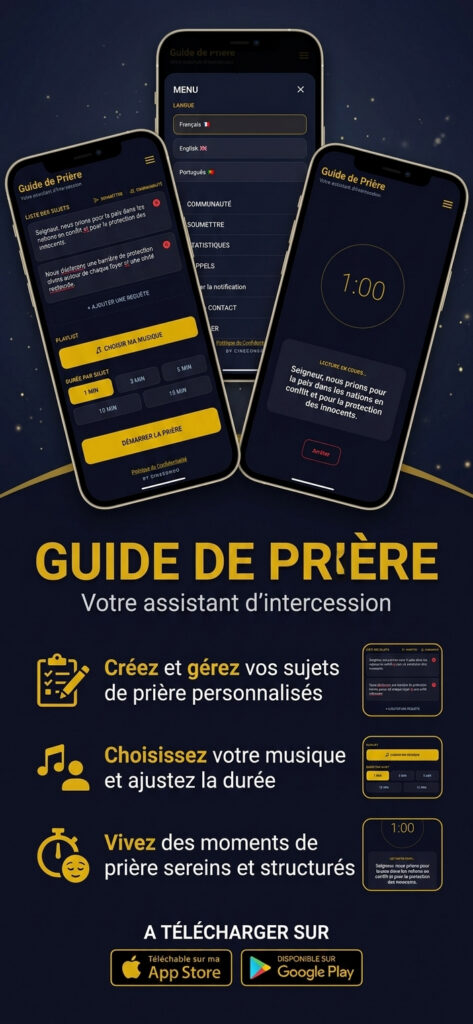 Structurer son intimité avec Dieu : Découvrez l’application “Guide de Prière”